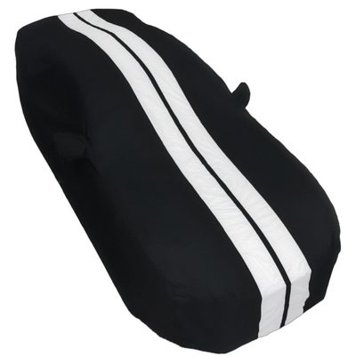 Ford Mustang Ultraguard Plus Car Cover - 300D Indoor/Outdoor Protection - Black with Gray Stripes