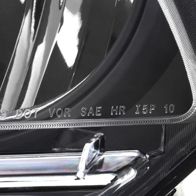 2010-2014 Ford Mustang Factory Style Headlights Matte Black/Clear Lens