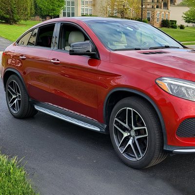 2016-2020 Mercedes Benz C292 GLE Class Aluminum Side Steps Nerf Bars