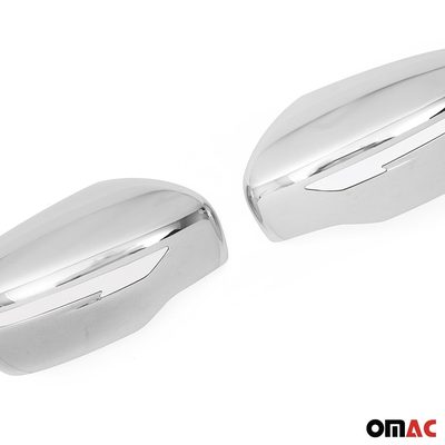 Side Mirror Cover Caps Fits Nissan Pathfinder 2013-2020 ABS Chrome Silver 2 Pcs