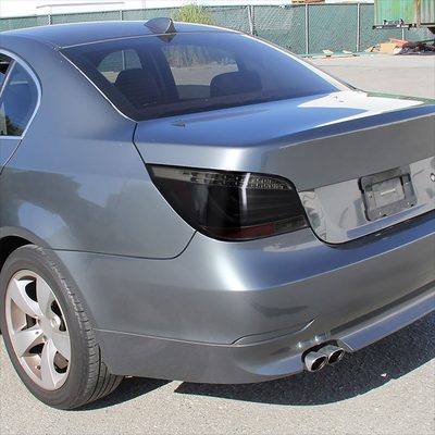 2004-2007 BMW E60 5 Series Sedan LED Tail Lights Glossy Black/Smoke Lens