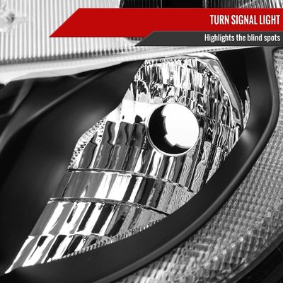2016-2021 Honda Civic LED Strip Factory Projector Headlights Matt Black/Clear