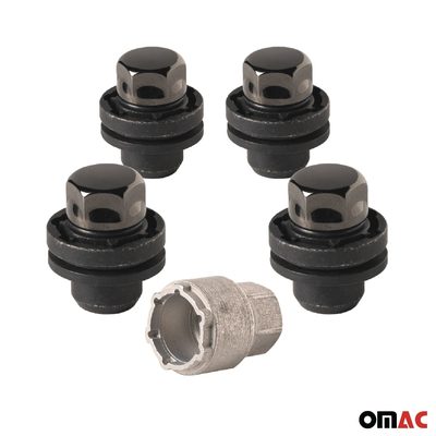 Wheel Lock Kit for Toyota Tacoma 2016-2023 M12X1,5 Chromed Black