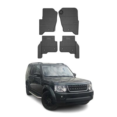 2010-2016 Land Rover LR4 Floor Mats Liners Full Set All Weather Rubber Black