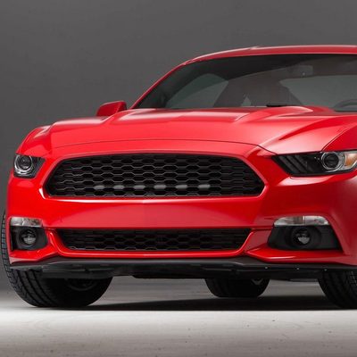 2015-2017 Ford Mustang Front Grille LED Driving Lights - 6PC Chrome/Clear Lens