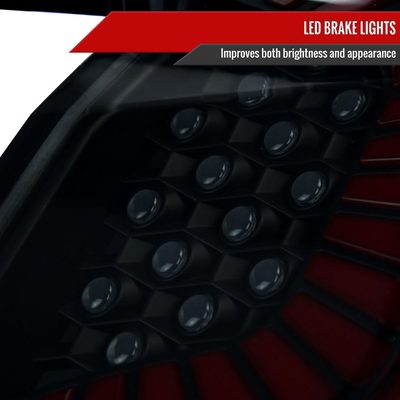 2017-2021 Honda Civic Hatchback LED Sequential Signal Tail Lights Black/Smoke