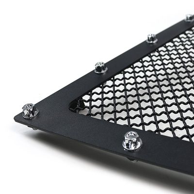 2005-2007 Chevy Silverado Rivet Style Black Stainless Steel Mesh Grille Insert