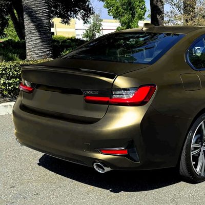 For BMW 3 Series G20 2019-2025 Trunk Lip Spoiler Glossy Black M Performance Look