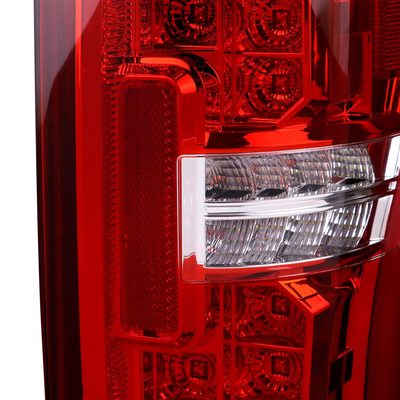 2017-2019 Ford F-250/350/450/550 Super Duty LED Bar Tail Lights Chrome/Red