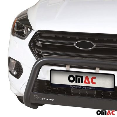 Bull Bar Push Front Bumper Grille for Ford Escape 2017-2019 Black 1 Pc