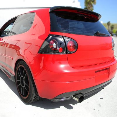 2006-2009 VW Golf GTI Mk5/Rabbit/R32 Tail Lights Matte Black/Clear Lens