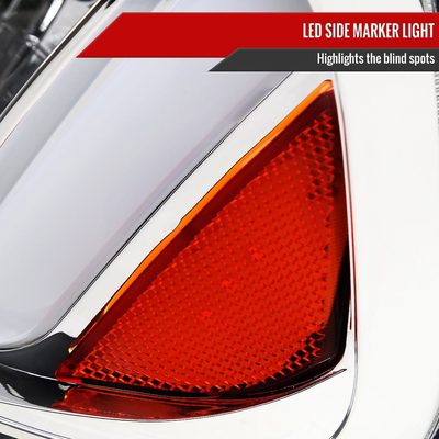 2006-2010 Dodge Charger Sequential LED Bar Factory Headlights Chrome
