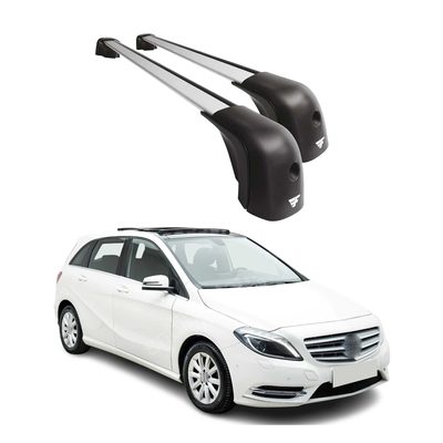 2012-2024 Mercedes B Class W246 W247 Roof Racks Cross Bars Silver
