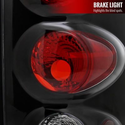2002-2006 Dodge RAM Tail Lights Matte Black Housing/Clear Lens