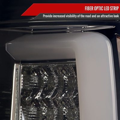 2007-2009 Dodge RAM 1500/2500/3500 LED Tail Lights Chrome Housing/Smoke Lens