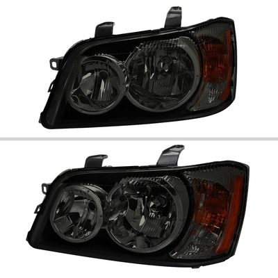 For Toyota Highlander 2001-2003 Factory Style Headlights Chrome Housing Smoked Lens