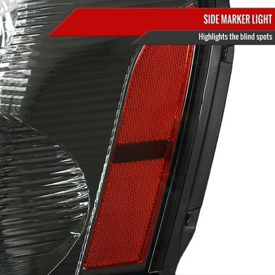 2005-2009 Chevy Equinox Factory Headlights w/Amber Reflector Chrome/Smoke