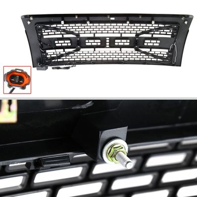 2009-2014 Ford F-150 Carbon Fiber Look Raptor Mesh Grille w/LED Light Bar