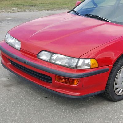 1992-1993 Acura Integra Bumper Lights Chrome Housing/Amber Lens