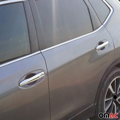 2017-2022 Nissan Rogue Sport Car Door Handle Cover Protector Stainless Steel Chrome 8 Pcs