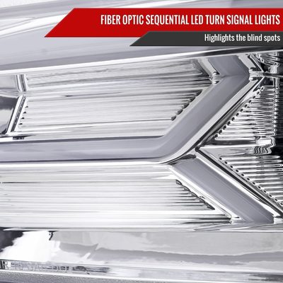 2015-2023 Dodge Charger LED Projector Headlights LED Turn Signal Chrome