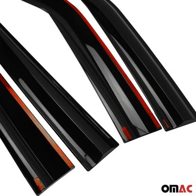 2016-2018 Hyundai Tucson Bug Shield Hood Deflector & Window Visor Kit 5Pcs Smoke