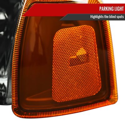 2001-2011 Ford Ranger Factory Headlights Amber Corner Signal Lights Chrome