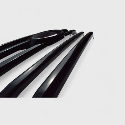 2015-2017 Ford F-150 Grille Overlay Gloss Black 4Pcs ABS Plastic