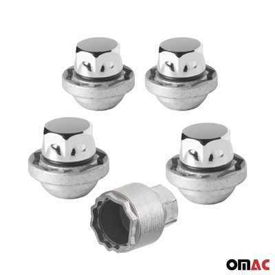 Wheel Lock Kit for Honda CR-V M12X1.5 Nut Chromed 4Locks & 1Key