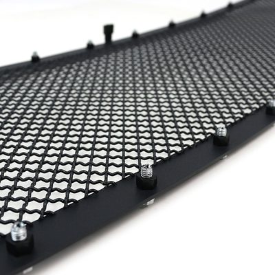 2005-2007 Chevy Silverado Rivet Style Black Stainless Steel Mesh Grille Insert
