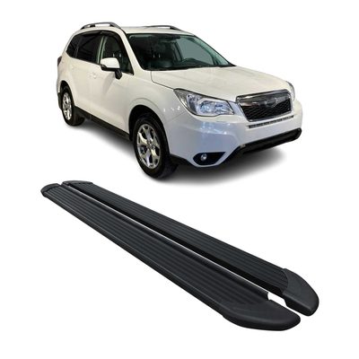 2014-2018 Subaru Forester IV Running Boards Side Steps Black