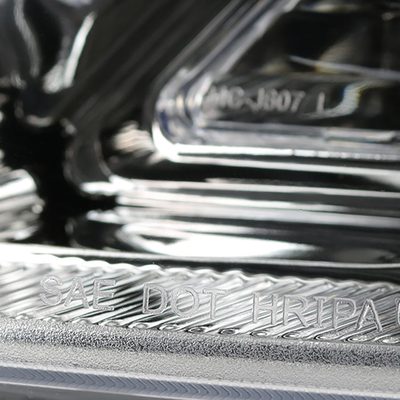 2007-2011 Honda CRV LED Bar Projector Headlights Chrome Housing/Clear Lens