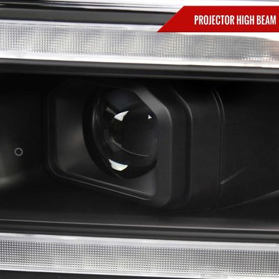For Dodge RAM 2500 3500 5000 5500 2019-2024 Switchback LED Turn Signal Projector Headlights Matte Black Housing Clear Lens