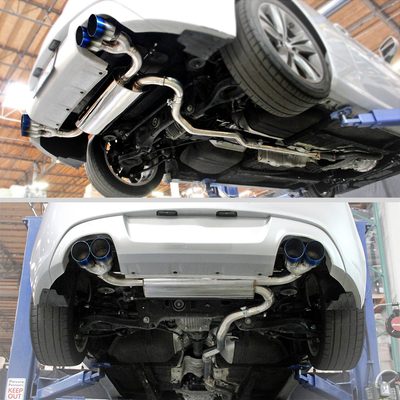 2009-2014 Hyundai Genesis Coupe 2.0T T-304 Steel Catback Exhaust Burnt Tip