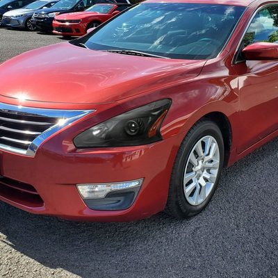 2013-2015 Nissan Altima Sedan Projector Headlights Amber Reflectors Matt Black
