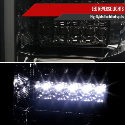 2015-2017 Ford F-150 LED Tail Lights Chrome Housing/Smoke Lens