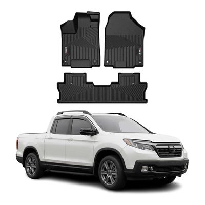 2017-2026 Honda Ridgeline Premium Floor Mats Liners First and Second Row Set