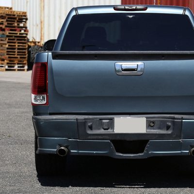 2007-2013 GMC Sierra 1500 2500HD 3500HD C-Bar LED Tail Lights Chrome/Red Clear