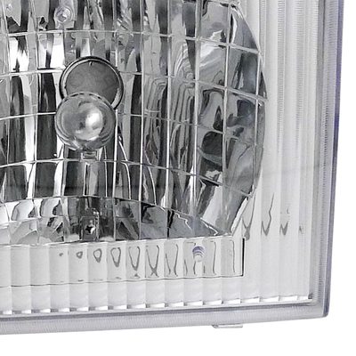 1992-2006 Ford Econoline Factory Style Crystal Headlights Chrome/Clear Lens