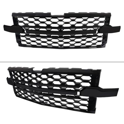 2019-2022 Chevrolet Silverado 1500 WT Glossy Black Honeycomb Hood Grille