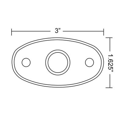 Faro de luz LED Ovalado A-series Rigid para defensa