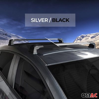 2003-2010 Porsche Cayenne Roof Rack Cross Bars Silver
