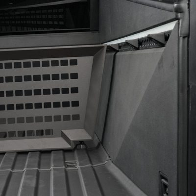 Adjustable Vault Cargo Divider Compatible with Bed Mat For Cybertruck