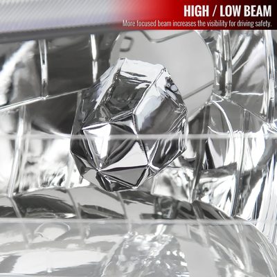 1995-2001 Subaru Impreza Factory Style Crystal Headlights Matte Black/Clear