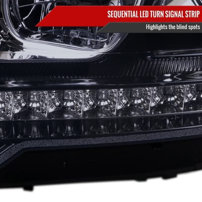 2009-2011 Mercedes Benz W164 ML-Class LED Sequetial Signal Headlights Smoke