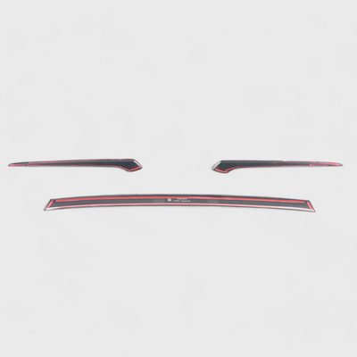 2023-2025 Honda CR-V Grille Overlay Gloss Black 3Pcs ABS Plastic