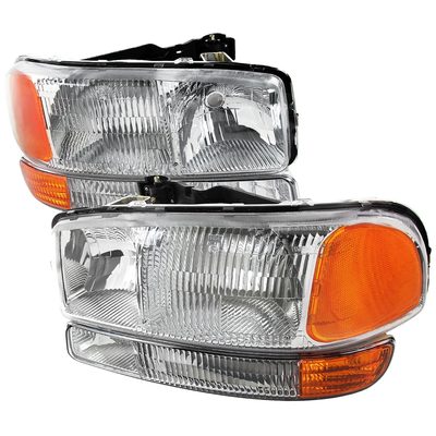 1999-2006 GMC Sierra/Yukon/Yukon XL Factory Crystal Headlights Bumper Lights