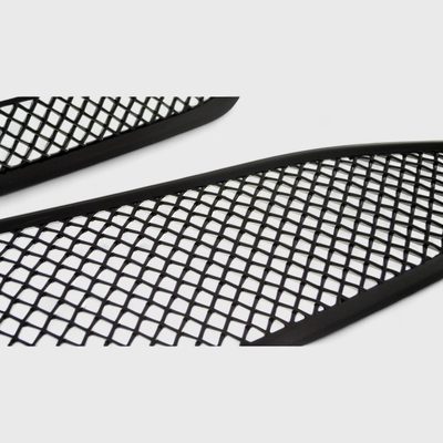 2016-2018 Chevrolet Malibu Grille Overlay Gloss Black 2Pcs ABS Plastic
