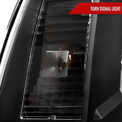 2005-2011 Toyota Tacoma LED Bar Factory Style Headlights Matte Black/Clear