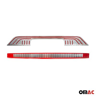 Rear Bumper Guard & Trunk Sill Cover Set for Mercedes Metris 2016-2024 Brushed